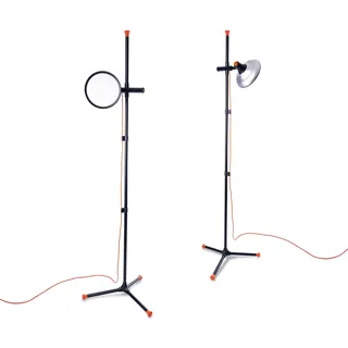 Daylight Artist Studio Lamp 2 – 6000 Lux LED Steh- & Staffeleilampe, 95+ CRI, 24cm Breiter Schirm für Präzise Farbwiedergabe, Kunst, Illustration & Basteln, Schwarz