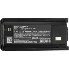 CoreParts Battery for Two-Way Radio (2600 mAh), Notebook Akku, Schwarz