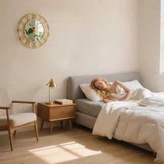 Große Spiegel Wanduhr für Wohnzimmer Dekor - Gold - Stil - 50CM - Vintage Römische Ziffern