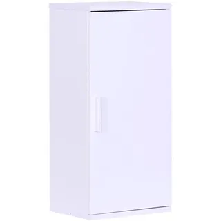 Relaxdays Hängeschrank Bad, 2 Fächer, HBT: 62 x 30 x 21 cm, verstellbarer Einlegeboden, Badschrank schmal, MDF, Farbwahl