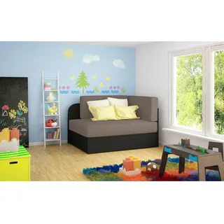 Mid.you Jugend- UND Kindersofa , Grau, Schwarz , Textil , 104x60x75 cm , Wohnzimmer, Sofas & Couches, Schlafsofas, Sonstige Schlafsofas