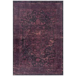 Novel Flachwebeteppich , Rot, Schwarz , Textil , orientalisch , rechteckig , 80x250 cm , Oeko-Tex® Standard 100 , für Fußbodenheizung geeignet, schmutzabweisend, für Hausstauballergiker geeignet, lichtunempfindlich, antistatisch, waschbar, pflegeleicht, strapazierfähig, leicht zusammenrollbar , Teppiche Und Böden, Teppiche, Teppichläufer, Läufer