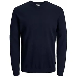 JACK & JONES V-Ausschnitt-Pullover Blau XL