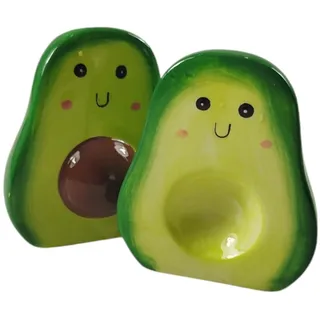 Puckator Avocado Salz- und Pfefferstreuer Set aus Keramik