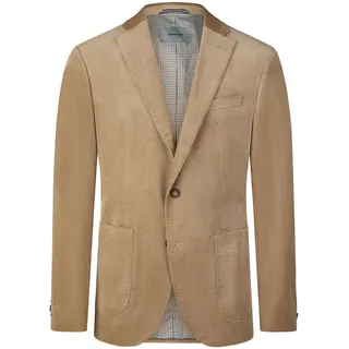 Baumwollsakko PIERRE CARDIN "Michel", Herren, Gr. 54, beige (lark), Obermaterial: 98% Baumwolle CO. 2% Elasthan EL. Futter: 100% Polyester PES., uni, modern fit, tiefer V-Ausschnitt, Sakkos Baumwollsakko, aus hochwertigem Cord