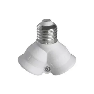 Heitronic Lampenfassung-Adapter E27 auf 2x E27 230 V 60 W
