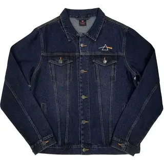 Rosa Floyd - dunkle Seite des Mondes Oval Uni XX-große Denim Jacke - blau
