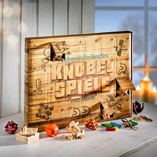 Adventskalender Knobelspiele aus Holz