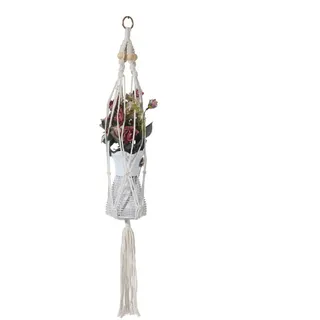 Mobili Rebecca Pflanzenkast Beige 80 cm , Textil , 1x80x1 cm , Dekoration, Blumen & Blumentöpfe, Übertöpfe