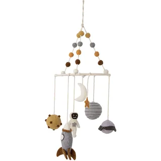 Bloomingville 82048182 Mobile, naturfarben grau braun, Wolle