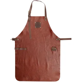 White Fire Schürze aus weichem Leder, Braun, 59 x 83 cm