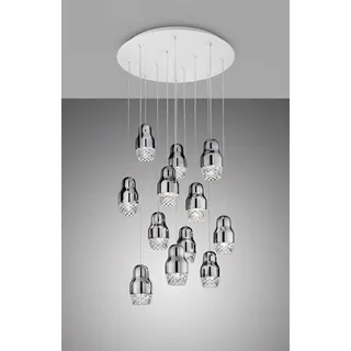 Luxuriöse LED-Hängeleuchte Fedora 12 Axo Light - Chrom