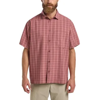Jack Wolfskin Meseta Kurzarmhemd - Check Dark Rust - M