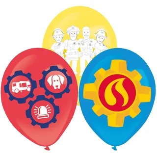 amscan 6 Luftballons Feuerwehrmann Sam