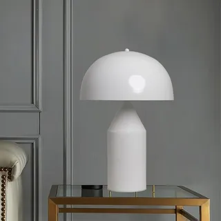Tischlampe I Lipeo I Ø 30, Mushroom Lamp, Tischleuchte, Weiß Pilzlampen - Weiß