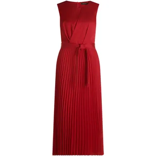Cocktailkleid VERA MONT "Cocktailkleid mit Plissee", Damen, Gr. 40, EURO, rot (rot rose), Obermaterial: 100% Polyester PES., Kleider Cocktailkleid