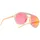 BEAM II - Verspiegelte und Bruchsichere Sonnenbrille Mit 100% UV-Schutz Für Erwachsene, peach matt, One Size