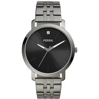 Fossil Herrenuhr Lux Luther 44 mm Grau Edelstahl, BQ2419