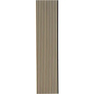 FN Acustico Akustikplatte PET u. MDF Furniert 572,5 x 19 x 1195 mm Eiche Natur