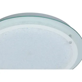 LED Deckenleuchte MORA, Chrom, LED Deckenlampen Deckenleuchte Deckenlampe - Silber