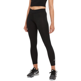 Nike Damen W Nsw Essntl Lggng 7/8 Lbr Mr Leggings, Black/White, S