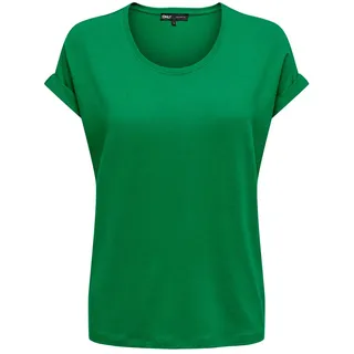 ONLY Damen Top Kurzarm Rundhals T-Shirt Moster Weiß Schwarz XS S M L XL XXL, Größe:XS, Farbe:Jolly Green 15106662