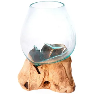 Ambia Home VASE Braun, Klar, Transparent - 30 cm