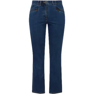 Ulla Popken Damen große Größen Übergrößen Plus Size Jeans Mony, konisches Bein, Reißverschlusstaschen