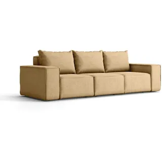 Kaiser Möbel Gartensofa 3-Sitzer Für Den Garten Sonne Capucino , Holz , 245x73x88 cm , Gartenmöbel, Loungemöbel, Gartensofas & Loungesofas