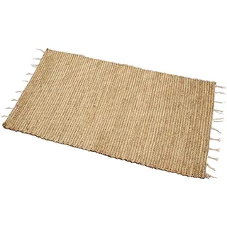 Alexandra House Living Natürlicher Rattan-Teppich, Naturfaser, 80 x 150 cm