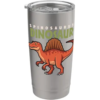 Cartoon Spinosaurus Dinosaurier Jurassic Animal Lover Cute Dino Doppelwandiger Edelstahl-Thermobecher