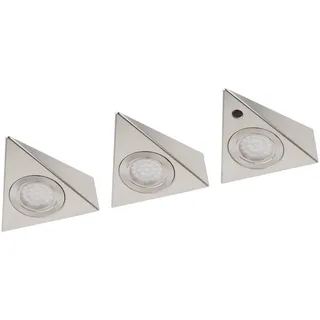 Müller-Licht LED-Unterbauleuchte Trios Sensor, 8W, 3000K, 3 Stk