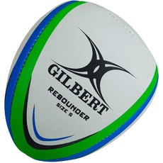 Gilbert Specialist Training Rebounder Match Ball, Weiß/Blau/Grün, 5