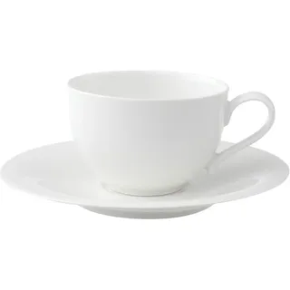 Villeroy & Boch Kaffeetasse mit Untertasse 0,15 l Weiß