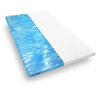 Mister Sandman Gel Topper 80x200, orthopädischer Topper aus Gelschaum für bequemes Liegen, weiche und atmungsaktive Matratzenauflage, Gelschaummatratze Öko-Tex geprüft, Höhe ca 5 cm, Mikrofaserbezug