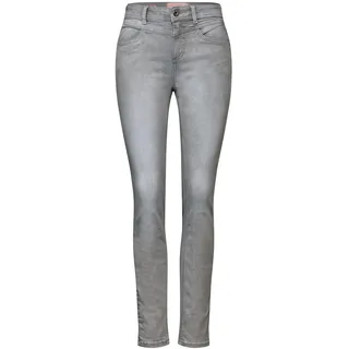 Street One Damen A378133 Jeans im Slim Fit, Light Grey Random Wash, 34W / 28L