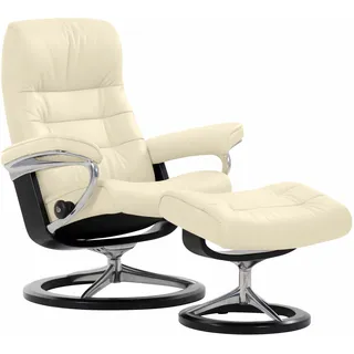 Stressless® Relaxsessel »Opal«, (Set, Relaxsessel mit Hocker), mit Hocker, mit Signature Base, Größe S, mit Schlaffunktion, weiß