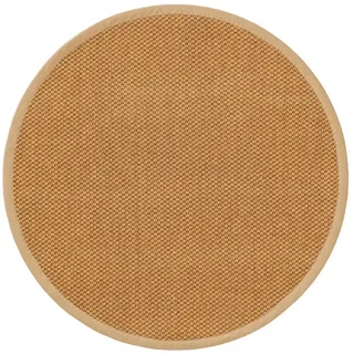 benuta Pure Sisalteppich Greta Beige ø 150 cm rund , Textil , Beton Optik , Rund , 150x150 cm , Gots , für Fußbodenheizung geeignet , Teppiche und Böden, Teppiche