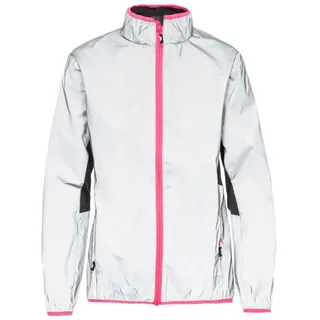 Trespass Lumi, Silver Reflective, M, Wasserdichte Jacke aus Vollständig Reflektivem Material für Damen, Medium, Grau