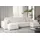 kaiser möbel Ecksofa Sofa U-form Couch U-form BEST stoff Abriamo Ecru Beige