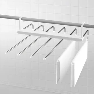 6-stöckiger Hosenbügel - Platzsparender Hosenbügel für den Kleiderschrank - Kleiderschrank-Organizer aus Metall [BW2028]