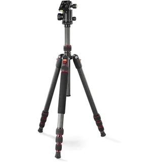 Hama Ramble II Duo Carbon (Handy u. Kamerastativ m. Kugelkopf, Einbeinstativ)«, grau