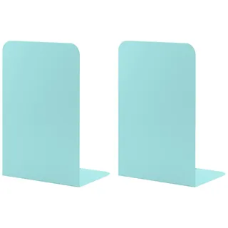 MSDADA Buchstützen aus Metall L, 102x203x135mm, 1 Paar CD Buchständer Kinder, Bücherregal für Schule Zuhause Büro Bibliothek Decorative(Türkis)