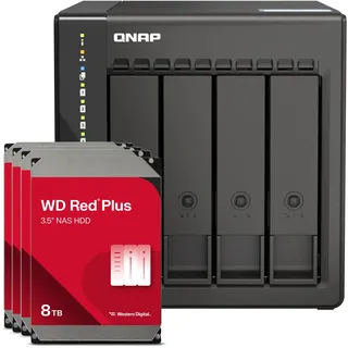 QNAP TS-453E Leergehäuse Schwarz