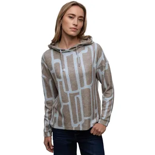 Street One Damen Gemusterter Hoodie Shirt