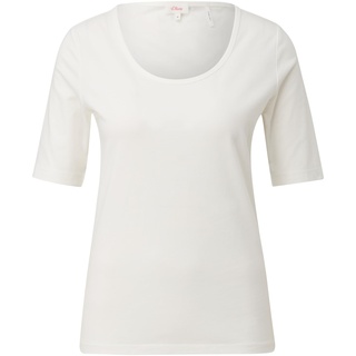 S.Oliver Damen 2142196 T-Shirt, 210 creme, 34