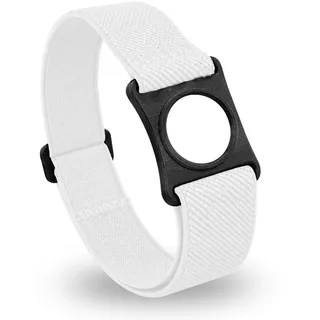 Diasticker® | Freestyle Libre 3 - Fixierband | Flexibel - Wasserfest - Starker Halt | Sensor-Schutz, Fixierung für Freestyle Libre Sensor | Halter: Schwarz (Medium: 25-35 cm, Weiß)