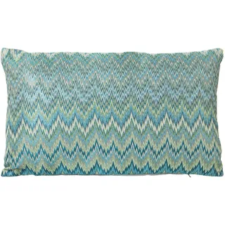 Alexandra House Living Blaues Textilkissen, 30 x 50 cm