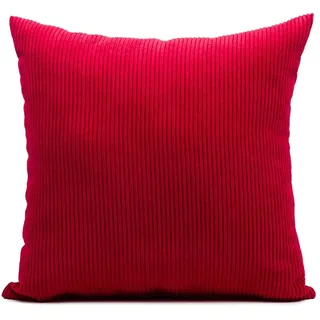 Gözze Capri Cord Dekokissen 40 x 40 cm Rot