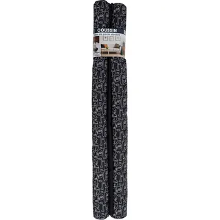 COGEX - Zugluftstopper, Türstopper – Doppelgesichter – Durchmesser: 6,5 cm – Länge: 80 cm – Hülle: 100% Polyester – Dekor: Gesichter – mit Klettverschluss & Klebeband